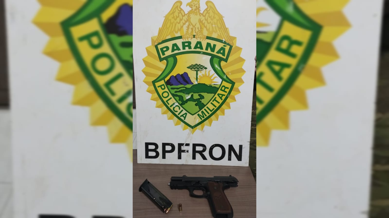 Bpfron Bpm E Pol Cia Civil Apreendem Arma De Fogo E Muni