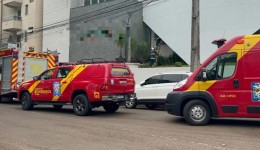 Corpo de Bombeiros combate princípio de incêndio em farmácia no centro
