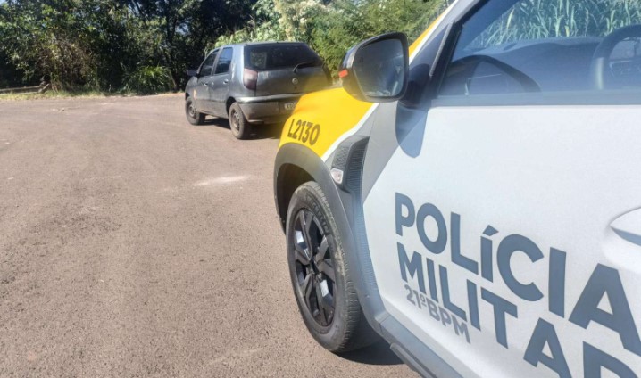 Polícia Militar recupera veículo com alerta de furto