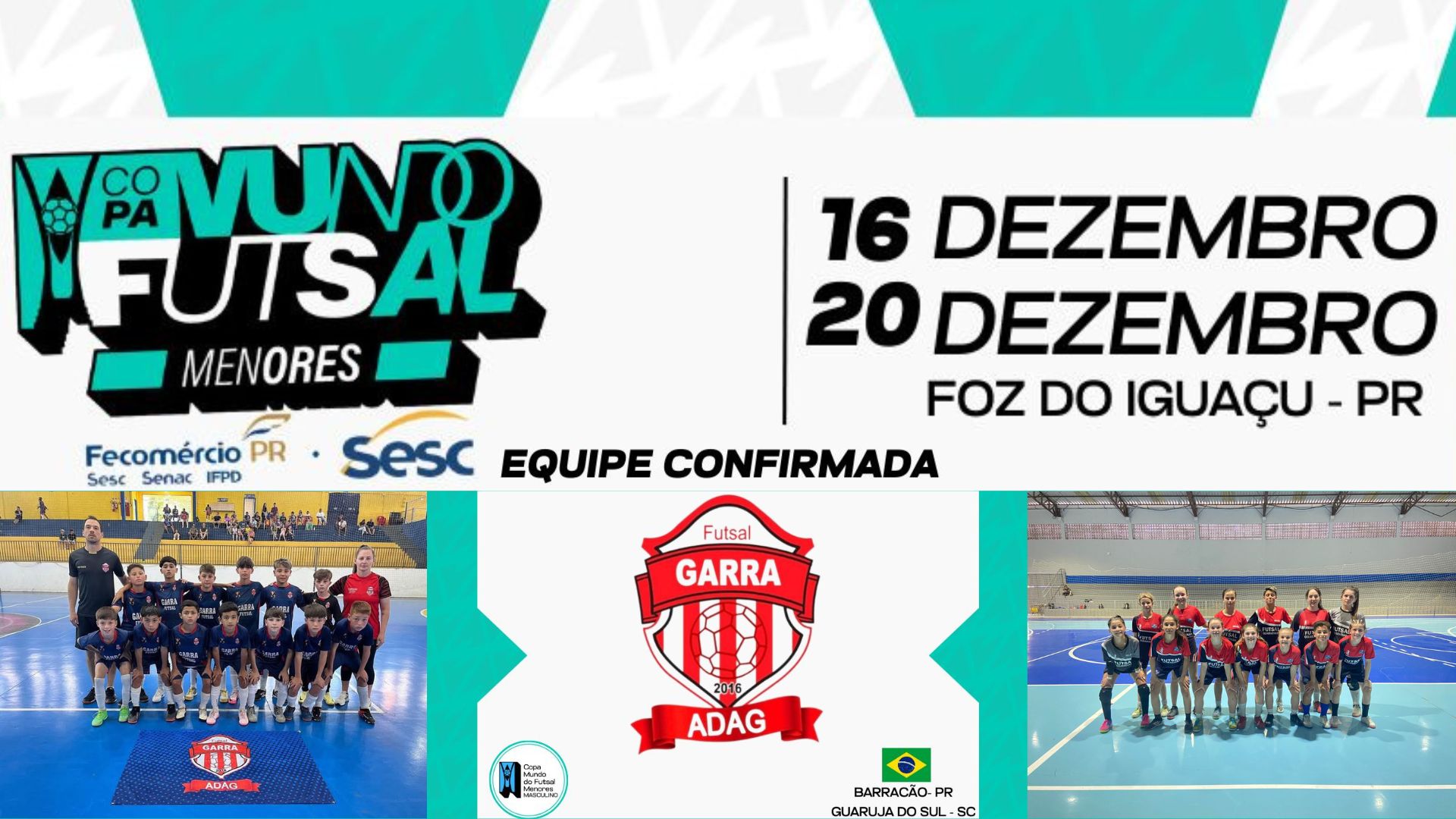 Escolinha Garra finaliza preparação para a maior competição de futsal do mundo