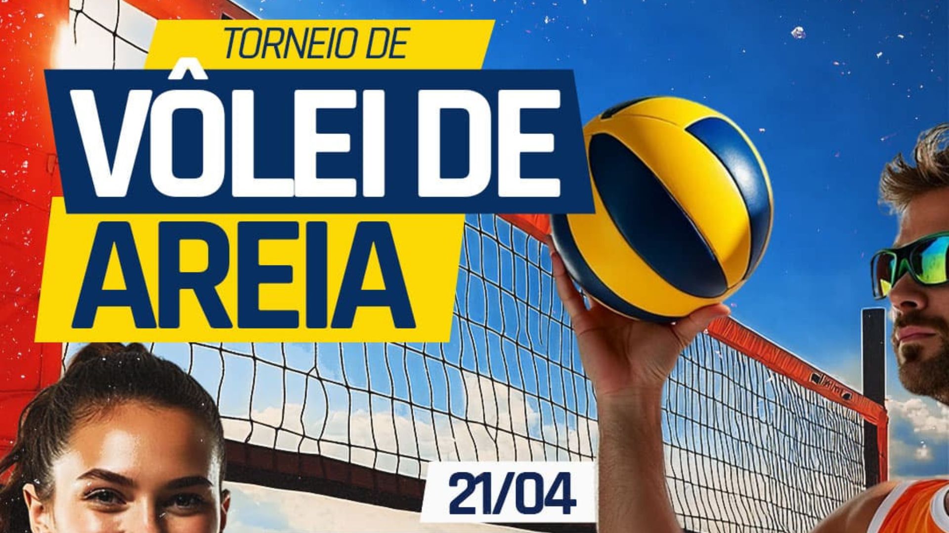 Inscrições abertas para o Torneio de Vôlei de Areia na Praça Dalilo Quintino Pereira