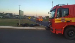 Grave colisão entre motos deixa dois feridos na BR-282