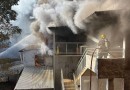 Incêndio em prédio mobiliza Bombeiros