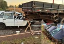 Grave colisão envolve três veículos na PR-566 em Itapejara do Oeste