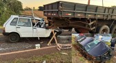 Grave colisão envolve três veículos na PR-566 em Itapejara do Oeste